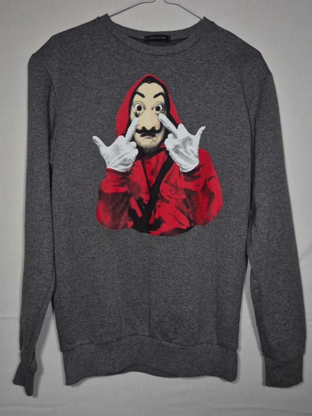 Men's Money Heist (La Casa de Papel) Graphic Sweatshirt sz M